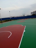 广东省开平市金山小学硅PU篮球场